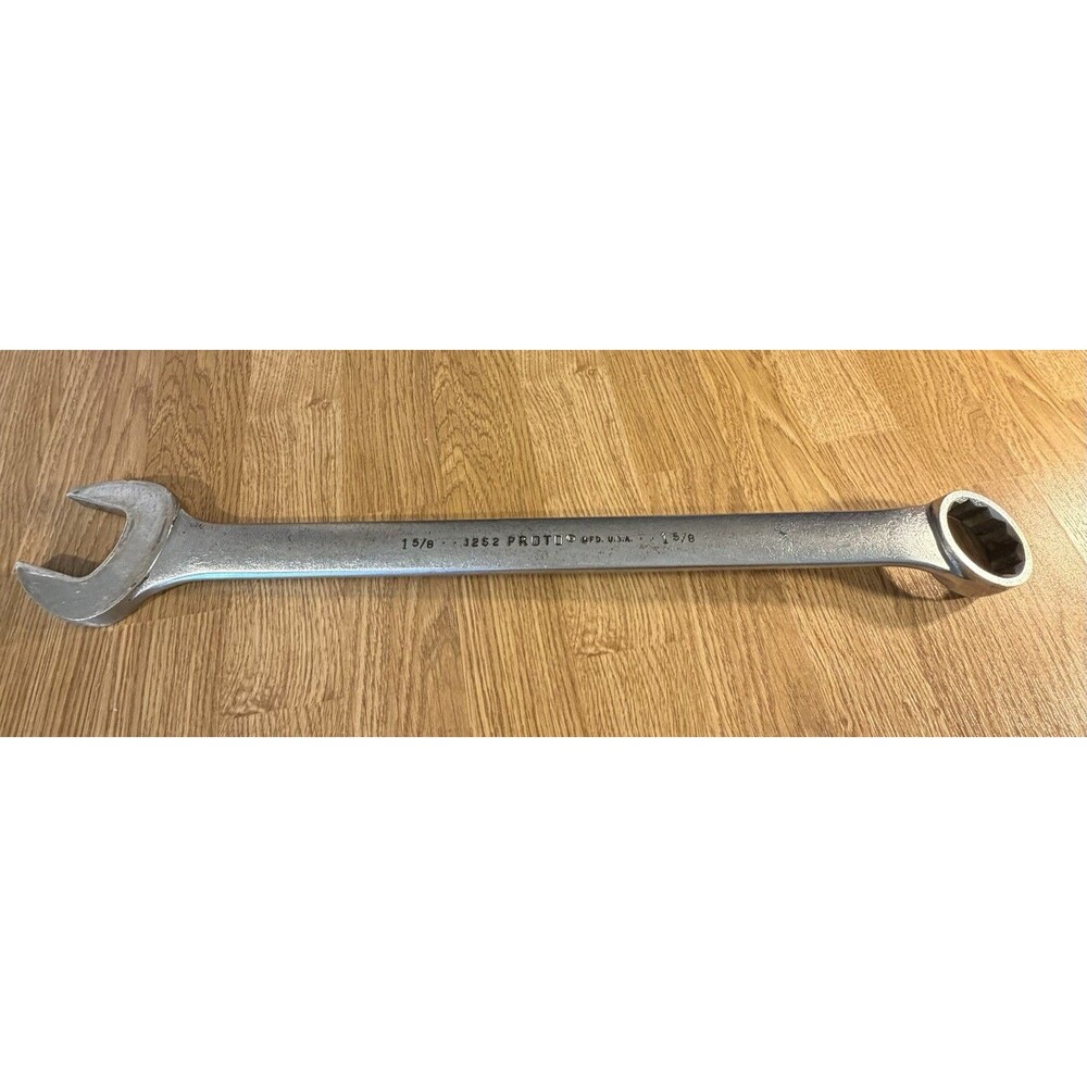Proto 1-5/8" Combination Wrench 1252 USA Tool Mancave Garage Hand tool